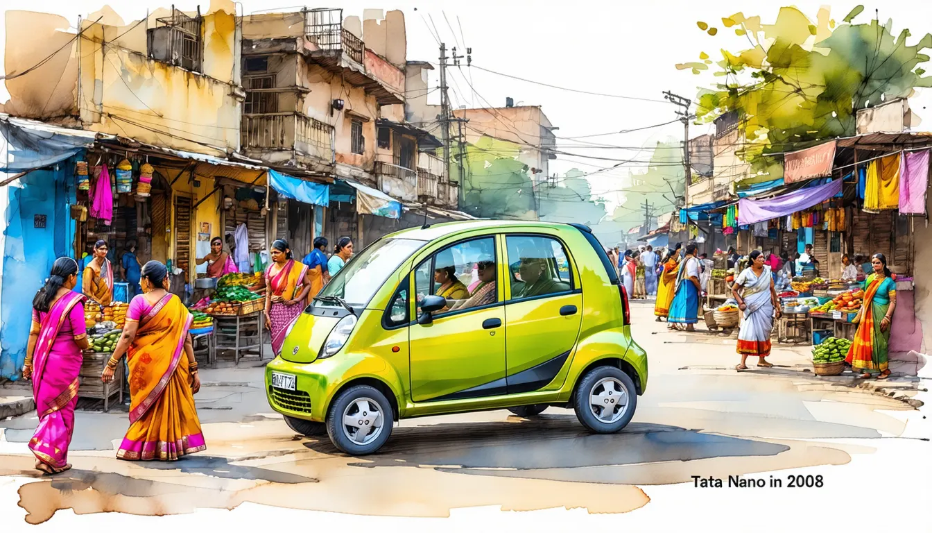 Tata Nano de 2008 : l'histoire de la voiture la moins chère du monde