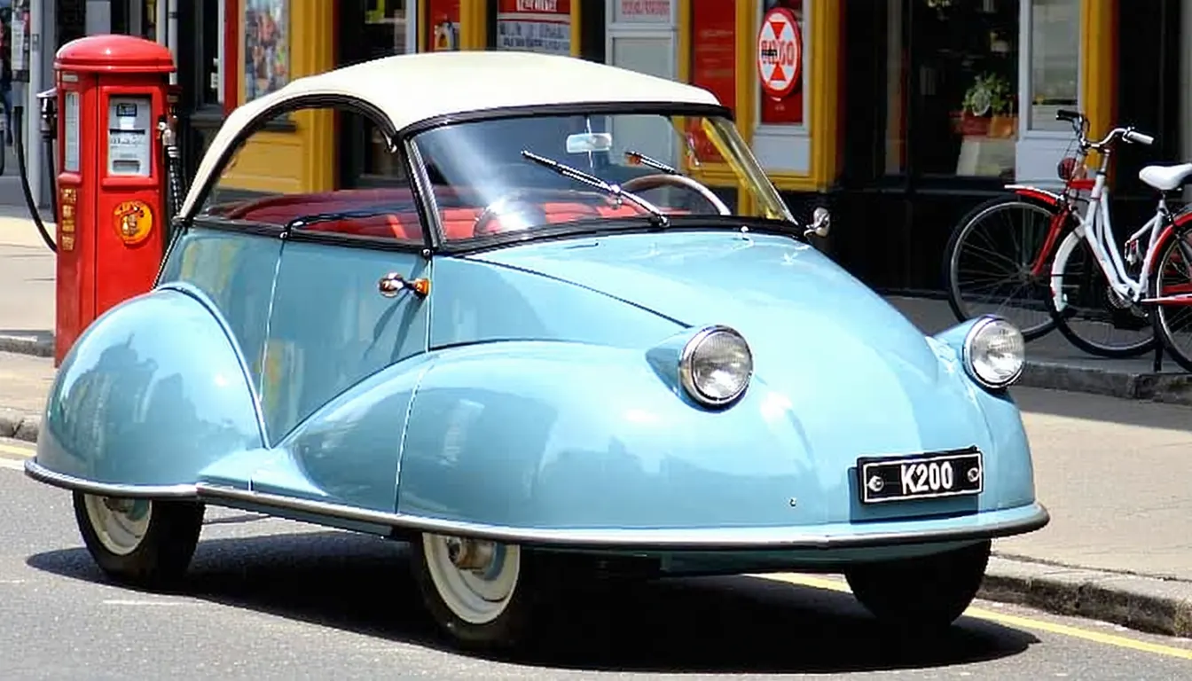 découvrez l'histoire fascinante de la messerschmitt kr200 de 1955, ses caractéristiques techniques uniques et des anecdotes surprenantes sur cette célèbre microcar allemande.