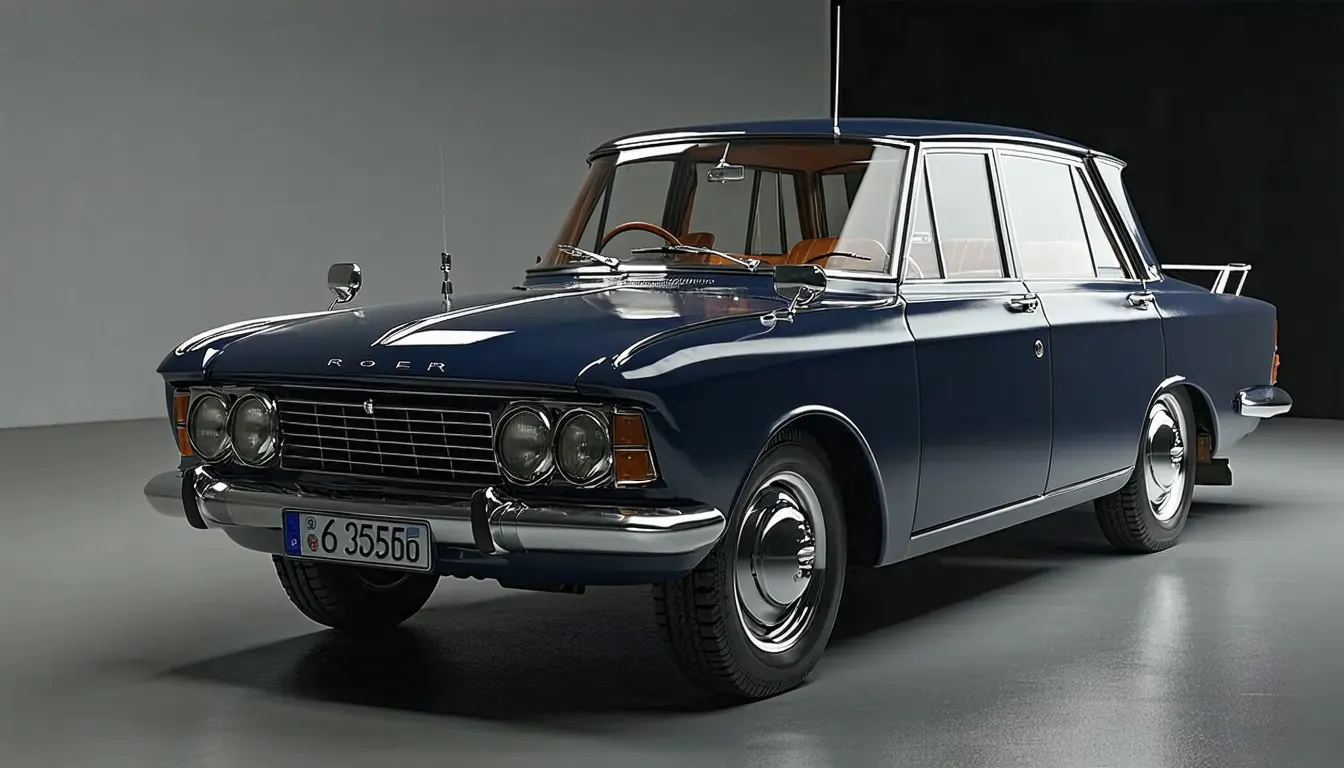 Découverte de la rover p6 3500 de 1968 : une berline anglaise au style intemporel