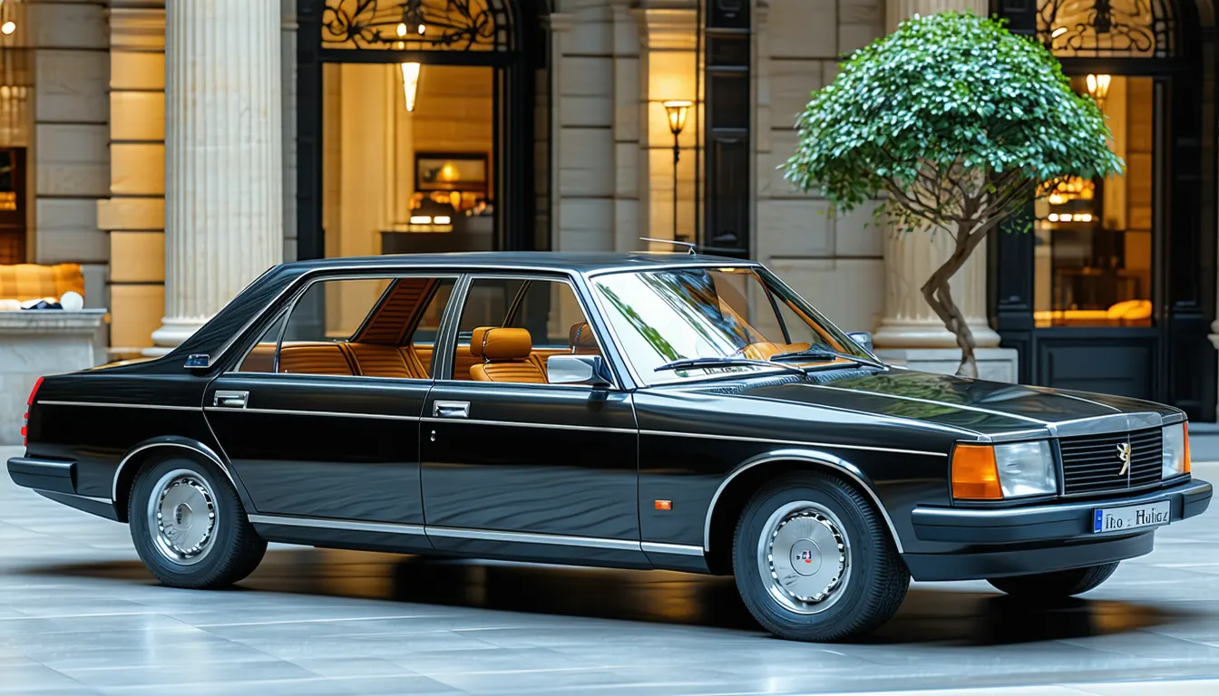 Peugeot 604 limousine landaulet Heuliez 1981 : histoire et spécificités d'une rareté automobile